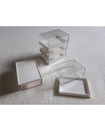 Kleine Plastikboxen, 5.6 x 4 x 2.1 cm